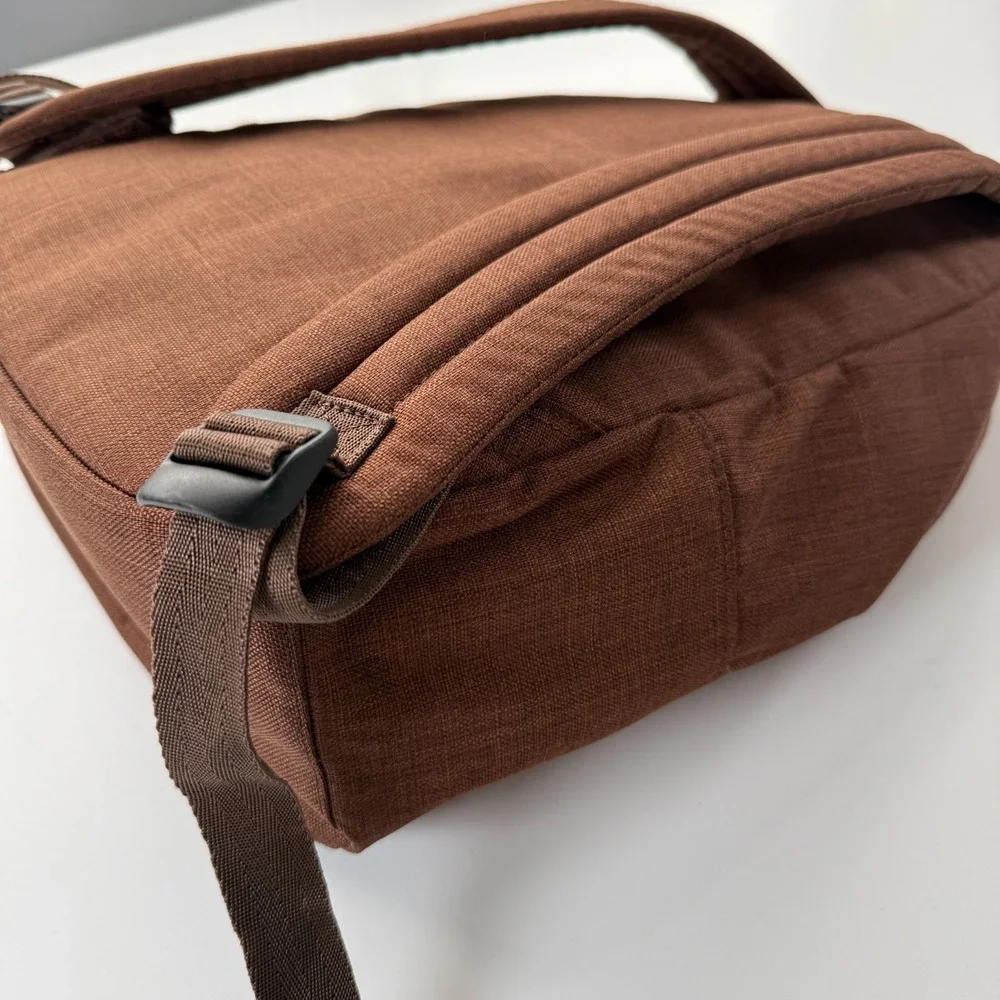 ELECTRIC VISUAL Laptop Padded Backpack Adult Brown 3 Compartments Everyday‎ Bag